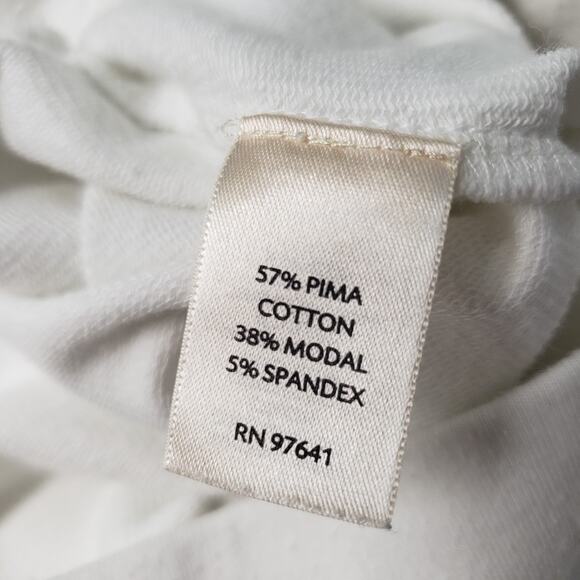 Pure J. Jill Pull On Capri Pants Womens XL White Elastic Waist Pima Cotton Modal - Picture 11 of 16